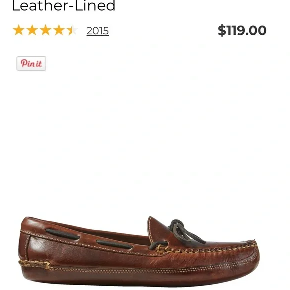 Listing for @ronnieom LL BEAN Men's Leather Double-Sole Slippers, Leather-Lined - Picture 2 of 7